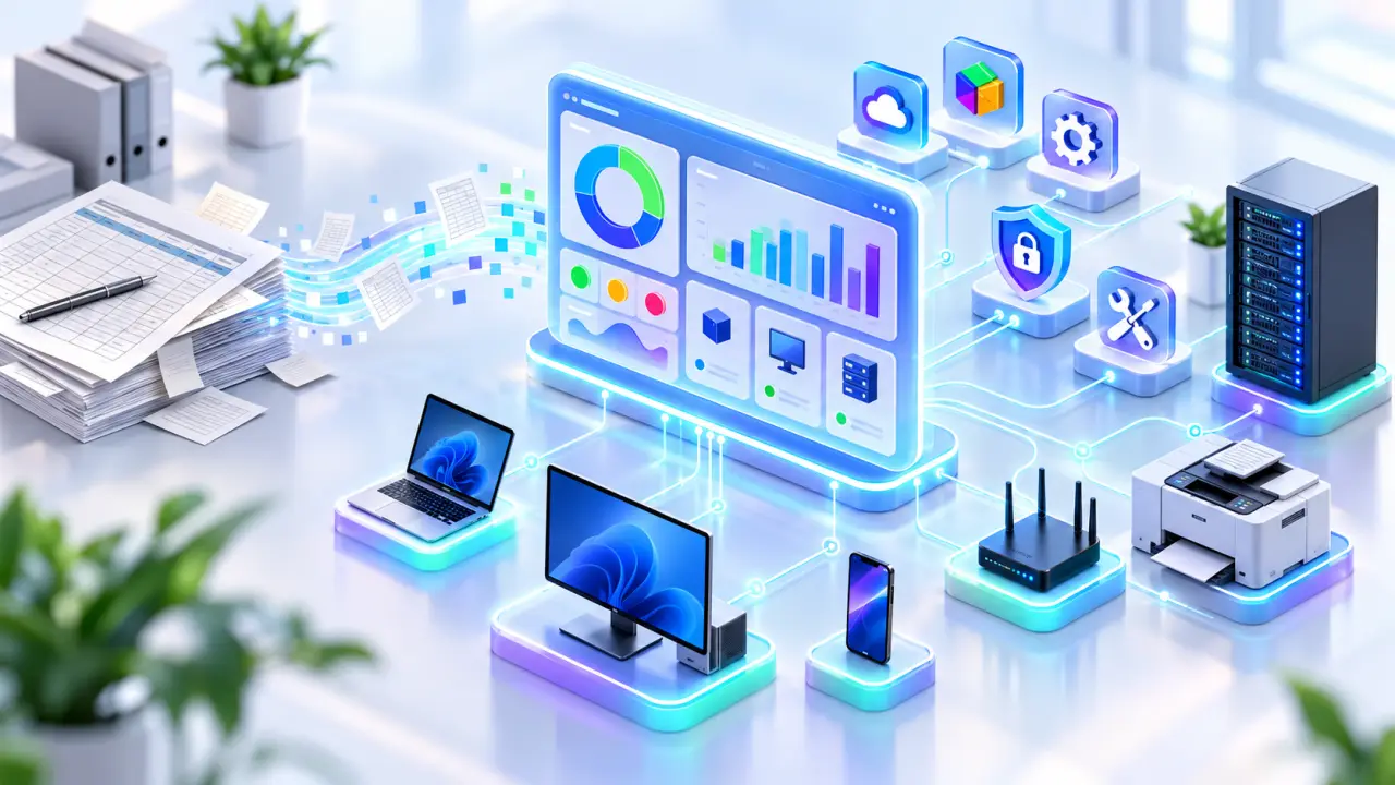 Tableau de bord SaaS pour automatiser l’inventaire d’un parc informatique