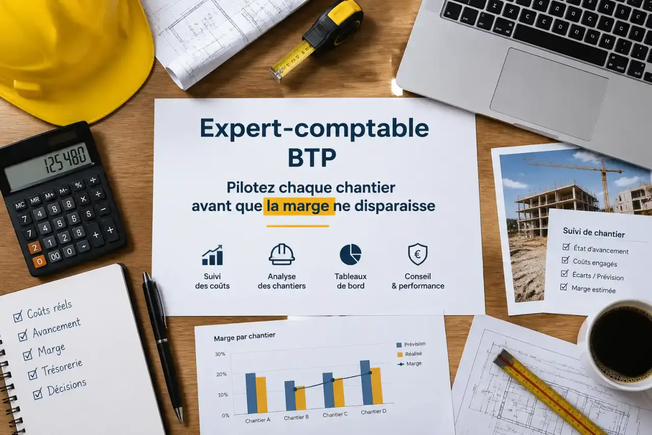 Expert-comptable BTP : pilotez chaque chantier avant que la marge ne disparaisse